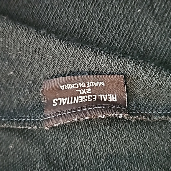 Dark Green Cotton Shorts 2XL REAL ESSENTIALS - Picture 2 of 4